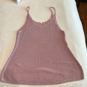 Lavender sleeveless sweater tank